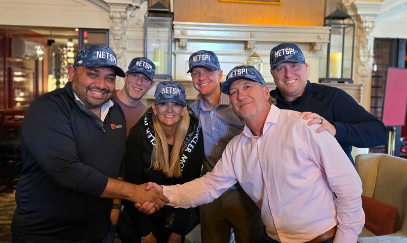 NetSPI executive leadership team in Boston with Field CISO Nabil Hannan
